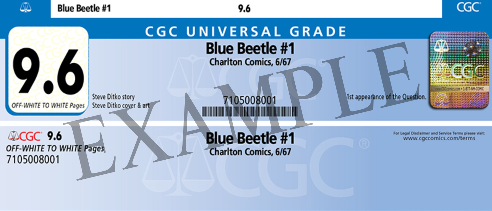CGC Universal Grading (Blue Label)